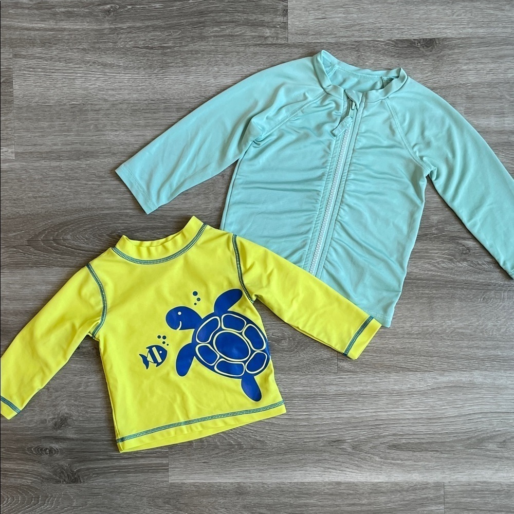 Little Me/Cat & Jack baby boys rash guards